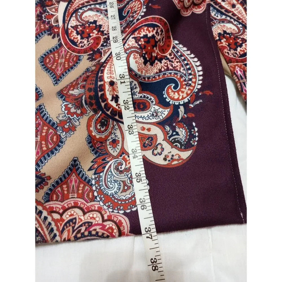 Chico’s Women’s Multicolor Patched Print Drama Coat New Sz 4 To 6 Chico's Sz 0 - Picture 12 of 12